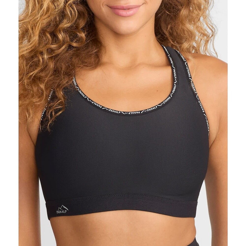 Anita PanAlp Delta Top Sports Bra Black High-Impact Padded Athletic 36E Running